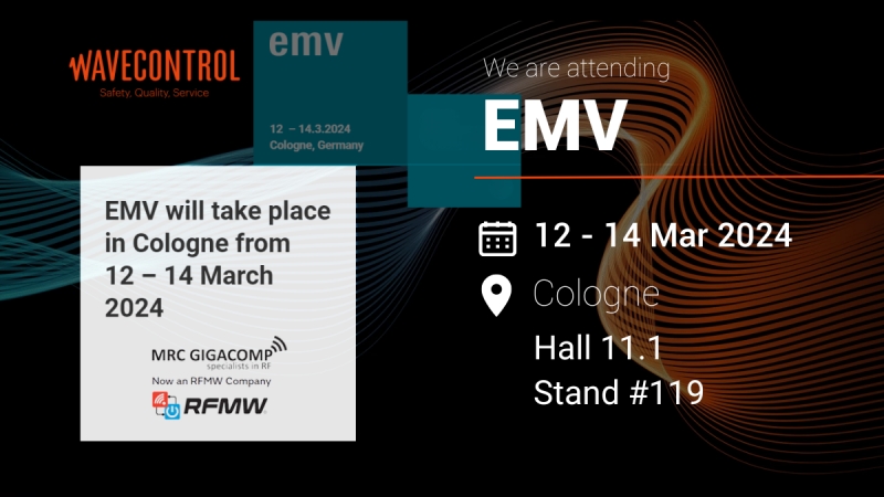 Wavecontrol will be at the EMV 2024 | Cologne, Germany from March 12th – 14th.