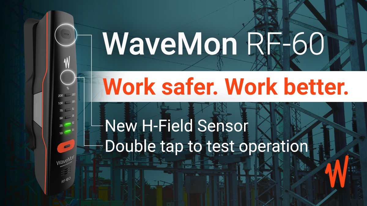 WaveMon RF-60. Nuevo sensor de campo H y comprobación por doble toque