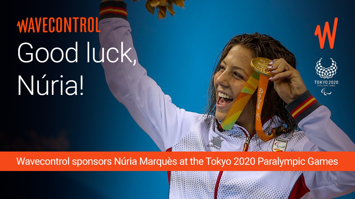Wavecontrol patrocina a la nadadora y medallista Núria Marquès en los Juegos Paralímpicos de Tokio 2020