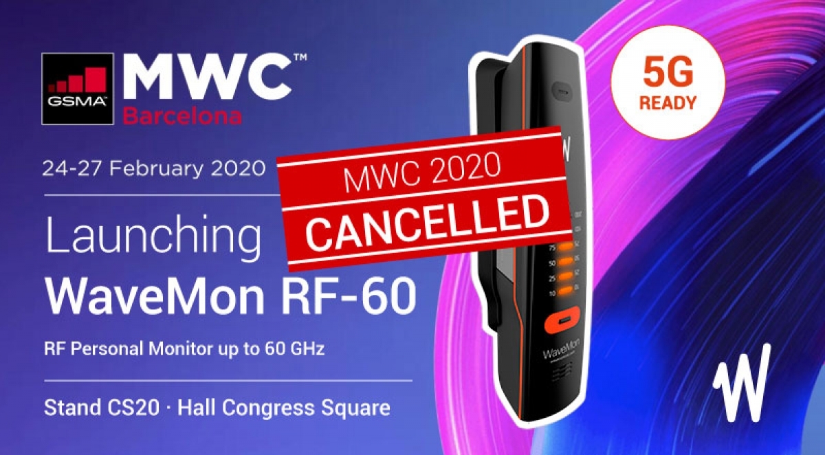 Wavecontrol to launch WaveMon RF-60, personal monitor up to 60 GHz, at Mobile World Congress 2020